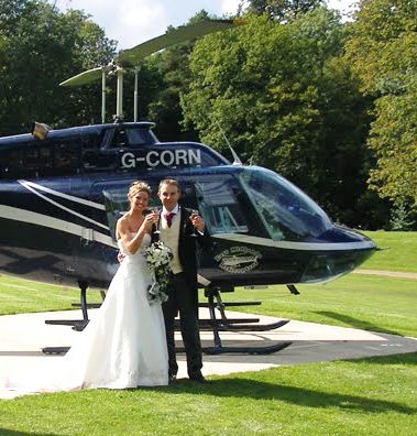 helicóptero wedding